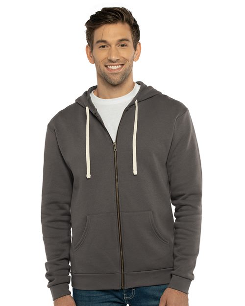 Unisex Santa Barbara Full-Zip Hoodie Sweatshirt | Next Level 9602